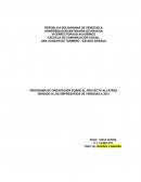 PROGRAMA DE ORIENTACIÓN SOBRE EL PROYECTO ALCATRAZ