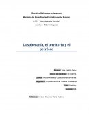 Soberanía, territorio y petroleo