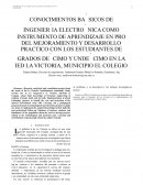 CONOCIMIENTOS BASICOS DE INGENIERIA EN BACHILLERATO