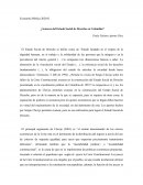 ¿Avances del estado social de derecho en Colombia?