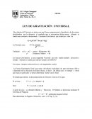 Ley de gravitación universal