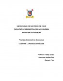 Finanzas Corporativas Avanzadas COVID 19: La Paralización Mundial