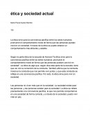 Etica y sociedad actual