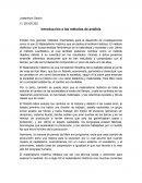 Introducción a los métodos de análisis