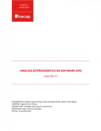 ANALISIS ESTEREOGRAFICO EN SOFTWARE DIPS. Página 1