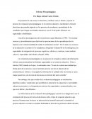 Informe Psicopedagógico