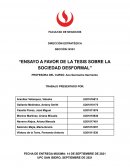 ENSAYO A FAVOR DE LA TESIS SOBRE LA SOCIEDAD DESFORMAL