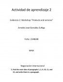 Evidencia 2: Workshop “Products and services”