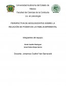 PERSPECTIVA DE ADOLESCENTES SOBRE LA RELACIÓN DE PODER EN LA FAMILIA BIPARENTAL