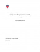 Energias renovables y desarrollo sostenible