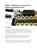 Soldadora por puntos de batería