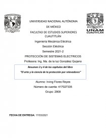 PROTECCION DE SISTEMAS ELECTRICOS. Página 1