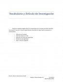 VOCABULARIO Y TEXTO INTEGRADOR