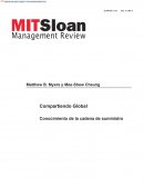 Compartiendo Global . Conocimiento de la cadena de suministro