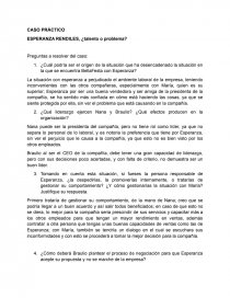 CASO PRÁCTICO ESPERANZA RENDILES, ¿talento o problema?. Página 1