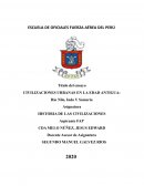 CIVILIZACIONES URBANAS EN LA EDAD ANTIGUA: Río Nilo, Indo Y Sumeria