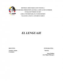 Lengua mision sucre trayecto inicial. Página 1