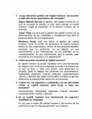 Gestión del Capital Humano