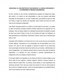 ARGUEDAS: EL ENCUENTRO DE DOS MUNDOS LA LENGUA ORIGINARIA Y LA EXPRESIÓN LITERARIA ARGUEDIANA
