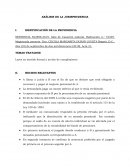 ANÁLISIS DE LA JURISPRUDENCIA