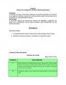 Artículo de divulgación científica. Reseña descriptiva