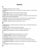 GLOSARIO DESARROLLO SUSTENTABLE