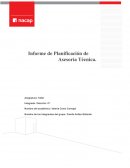 Asesoría técnica a hospedaje