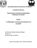La Metalurgia y la Revolución Industrial en la sociedad
