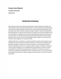 Principios de bienestar. Página 1