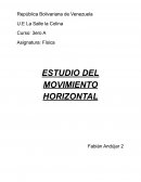 Práctica de laboratorio sobre el movimiento horizontal. Uso del simulador