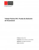 Tecnología Farmacéutica I Trabajo Práctico Nº1: Prueba de disolución de Paracetamol