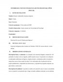 INFORME DEL TEST DE INTELIGENCIA DE WECHSLER PARA NIÑOS (WISC-III)