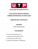 OBSERVACIÓN Y ENTREVISTA