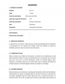 Anamnesis Estudiante de primaria