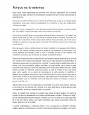 Porque no lo valemos