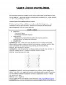 Taller lógico matemático