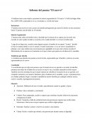 Informe del poema “El cuervo”