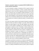 Conducta y percepción respecto a la pandemia