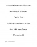 Práctica final. Finanzas