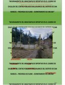MEJORAMIENTO DEL MINICOMPLEJO DEPORTIVO EN EL CASERIO DE CHULLUSH DEL CENTRO POBLADO DE CCHALLHUAYACO DEL DISTRITO DE SAN MARCOS - PROVINCIA DE HUARI - DEPARTAMENTO DE ANCASH