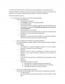 La toma de decisiones consientes los problemas y las decisiones