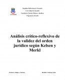 Analisis Reflexivo de Kelsen Merkl