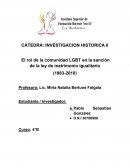 El rol de la comunidad LGBT en la sanción de la ley de matrimonio igualitario