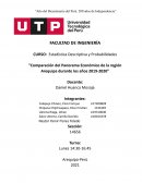 Comparación del Panorama Económico de la región Arequipa durante los años 2019-2020