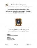 Aplicación de BPM, para la Identificación de procesos de negocio de la empresa Primatex