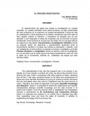 El Proceso Investigativo