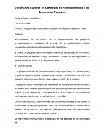 Proyectos socio-comunitarios centrados en trayectorias escolares reales. Página 1