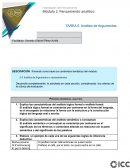 Análisis de Argumentos. Proceso inferencial analítico