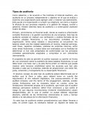 Tipos de auditoria