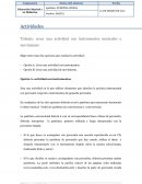 Trabajo: crear una actividad con instrumentos musicales o movimiento